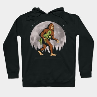 Bigfoot Alien Moon Hoodie